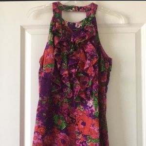 NWT - Ruffled Multi Color Dress